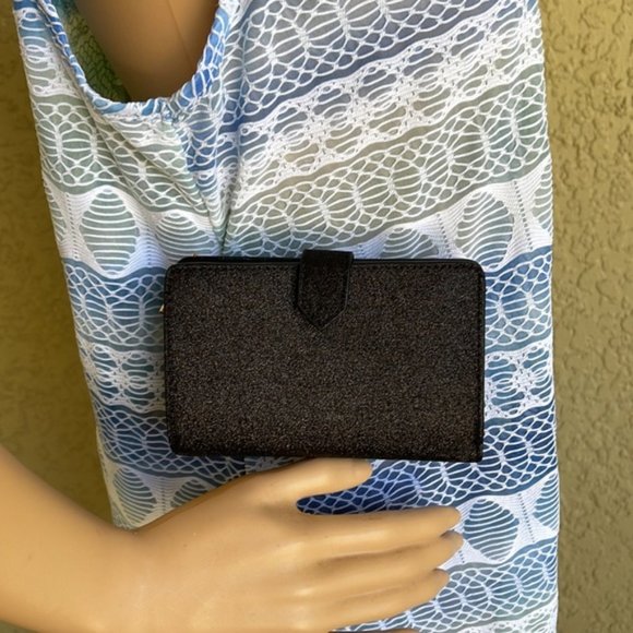 Kate Spade Shimmy Boxed Medium Compartment Wallet Black - Picture 14 of 16